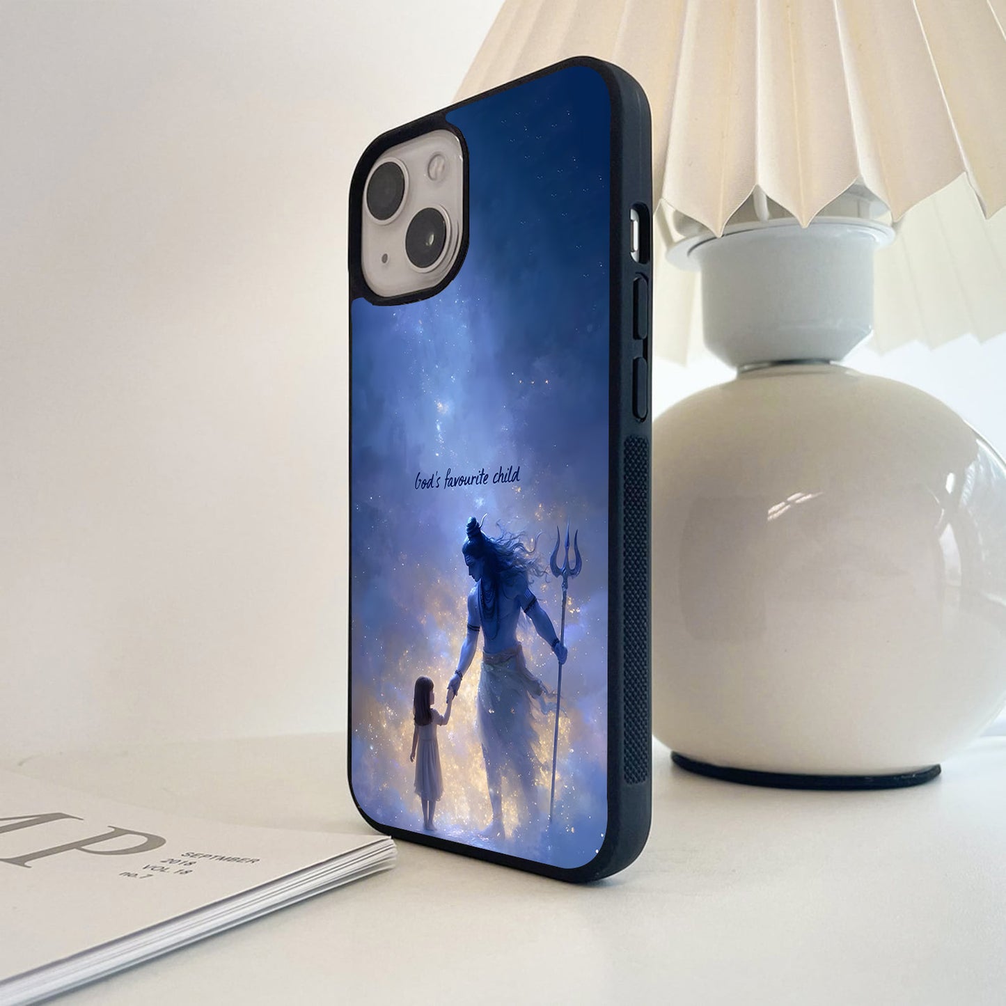 Celestial Shiva Aura Glass Case