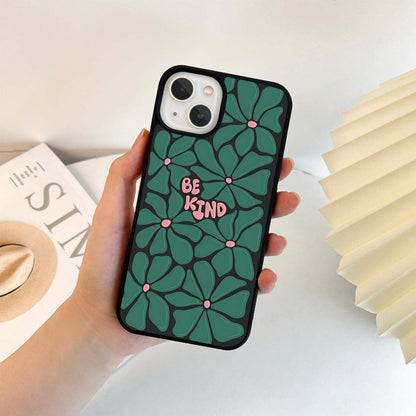 Be Kind Flower Glass Case