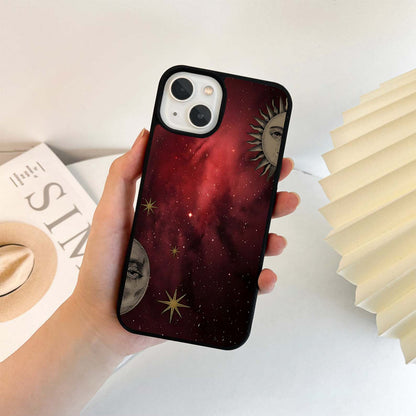 Crimson Cosmic Gaze Glass Case