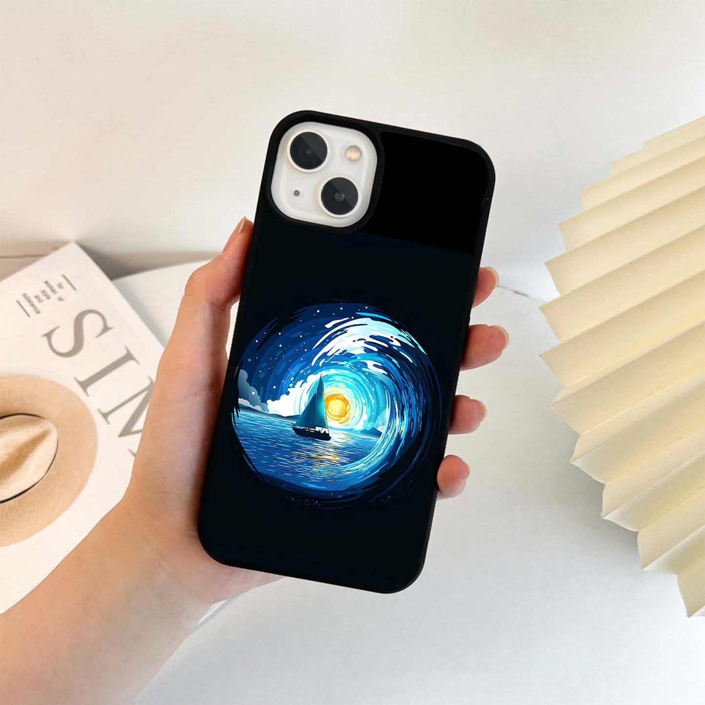 Sailing Cosmic Horizon Glass Case