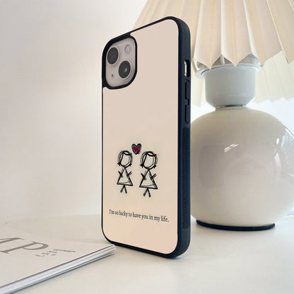 Forever Best Friends Glass Case