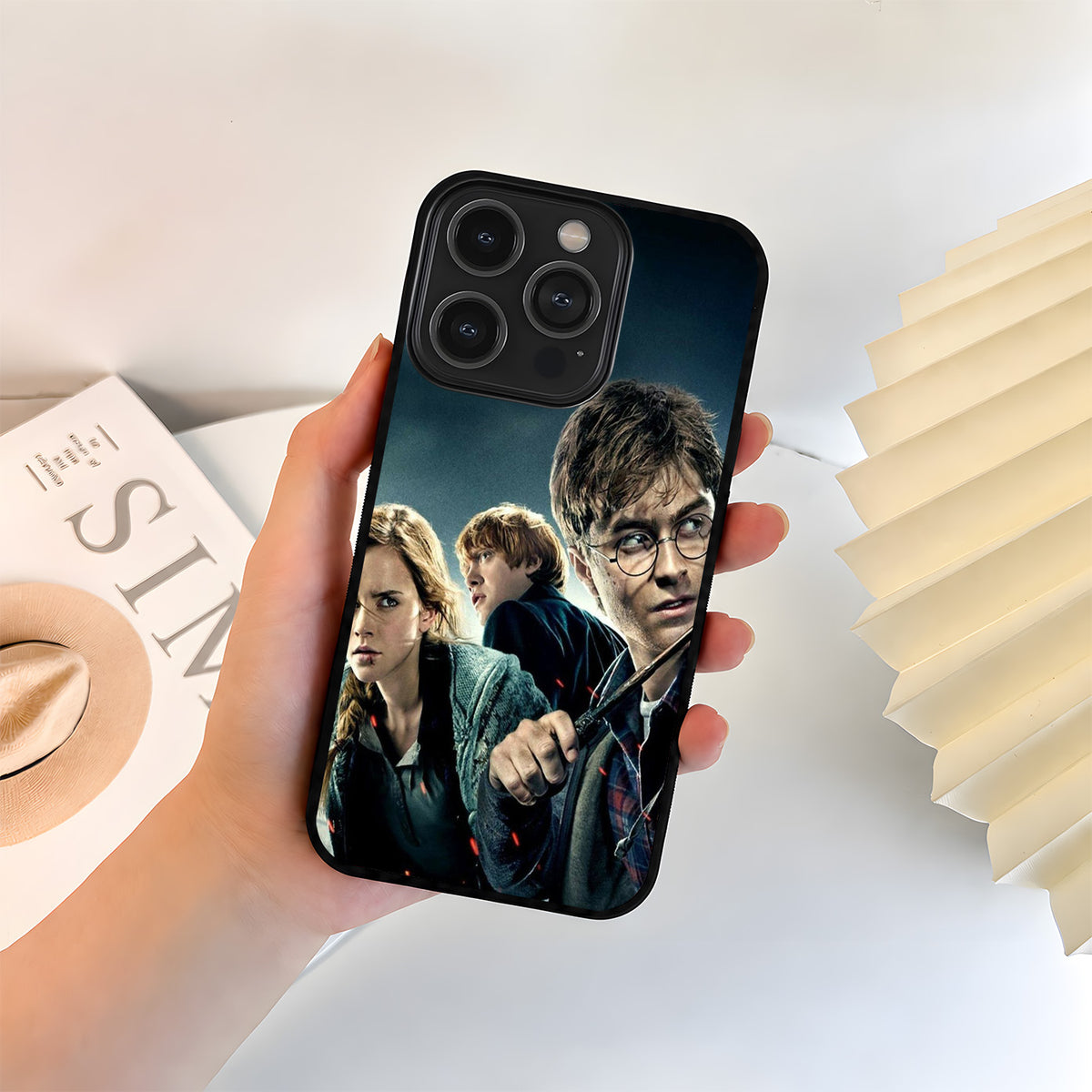 Harry Potter Trio Battle Glass Case
