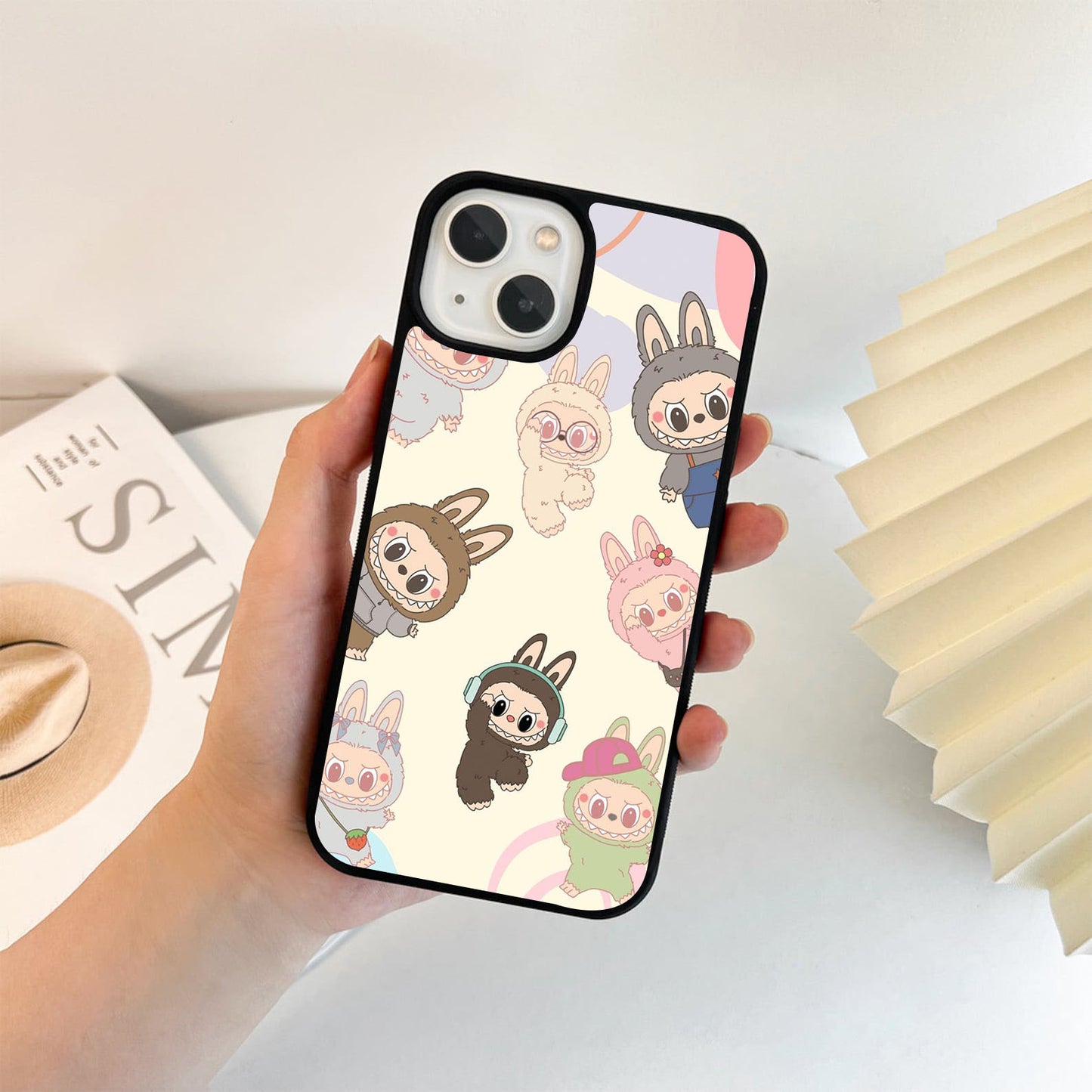 Labubu Patterns Glass Case