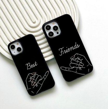 Best Friend Art Line Glass Case