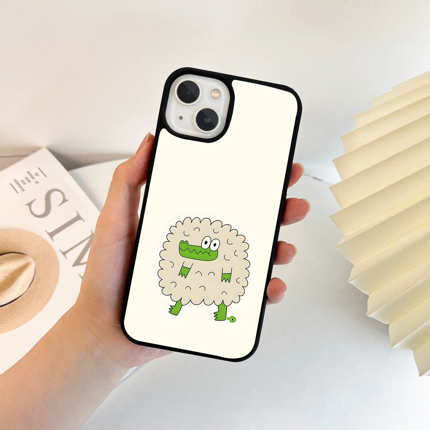 Croc Sheep Vibe Glass Case