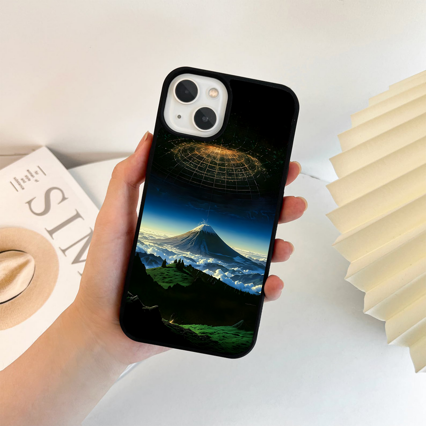 Cosmic Mountain Portal Glass Case