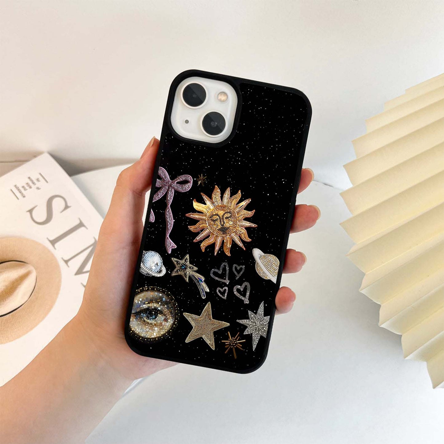 Galactic Sun Charm Glass Case