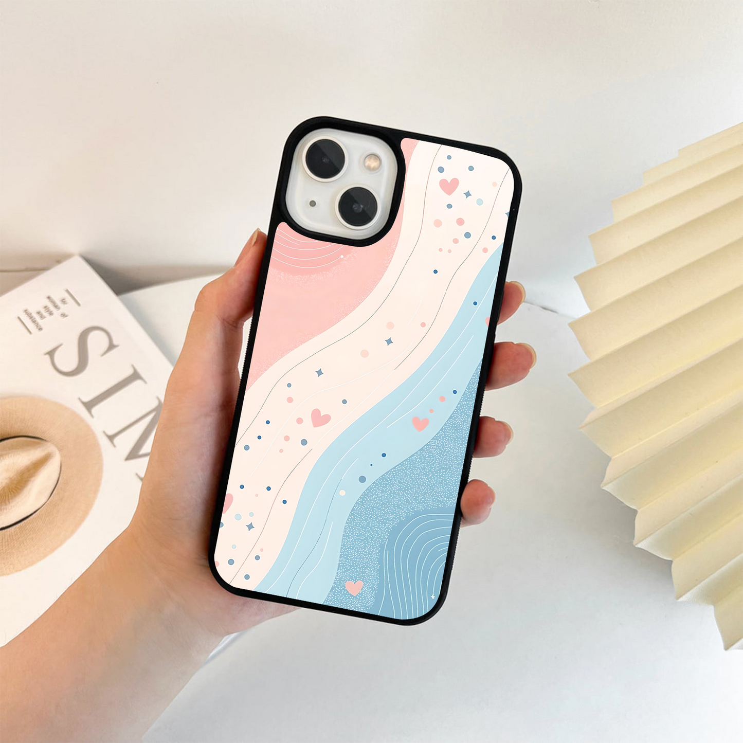 Heartline Pastel Mix Glass Case