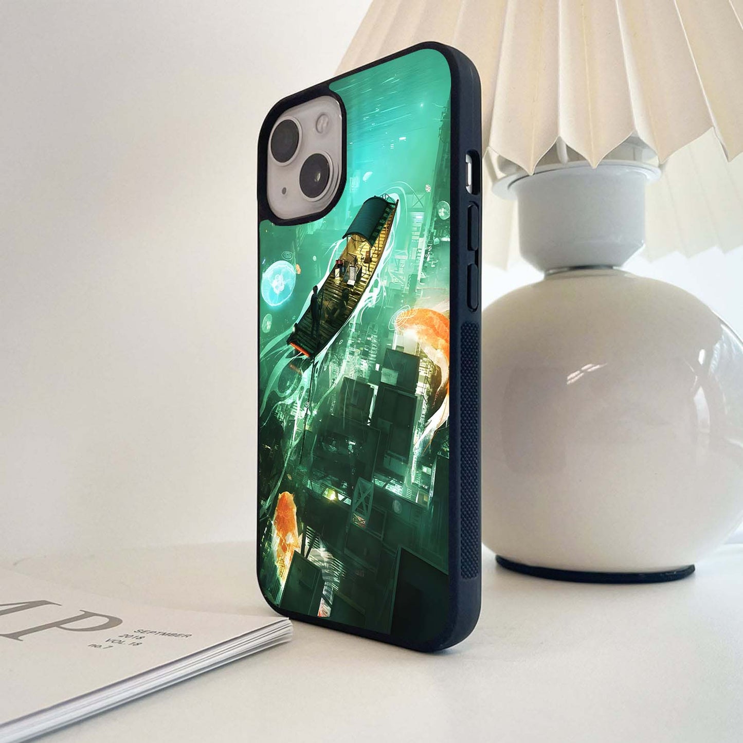 Neon Depth Voyage Glass Case