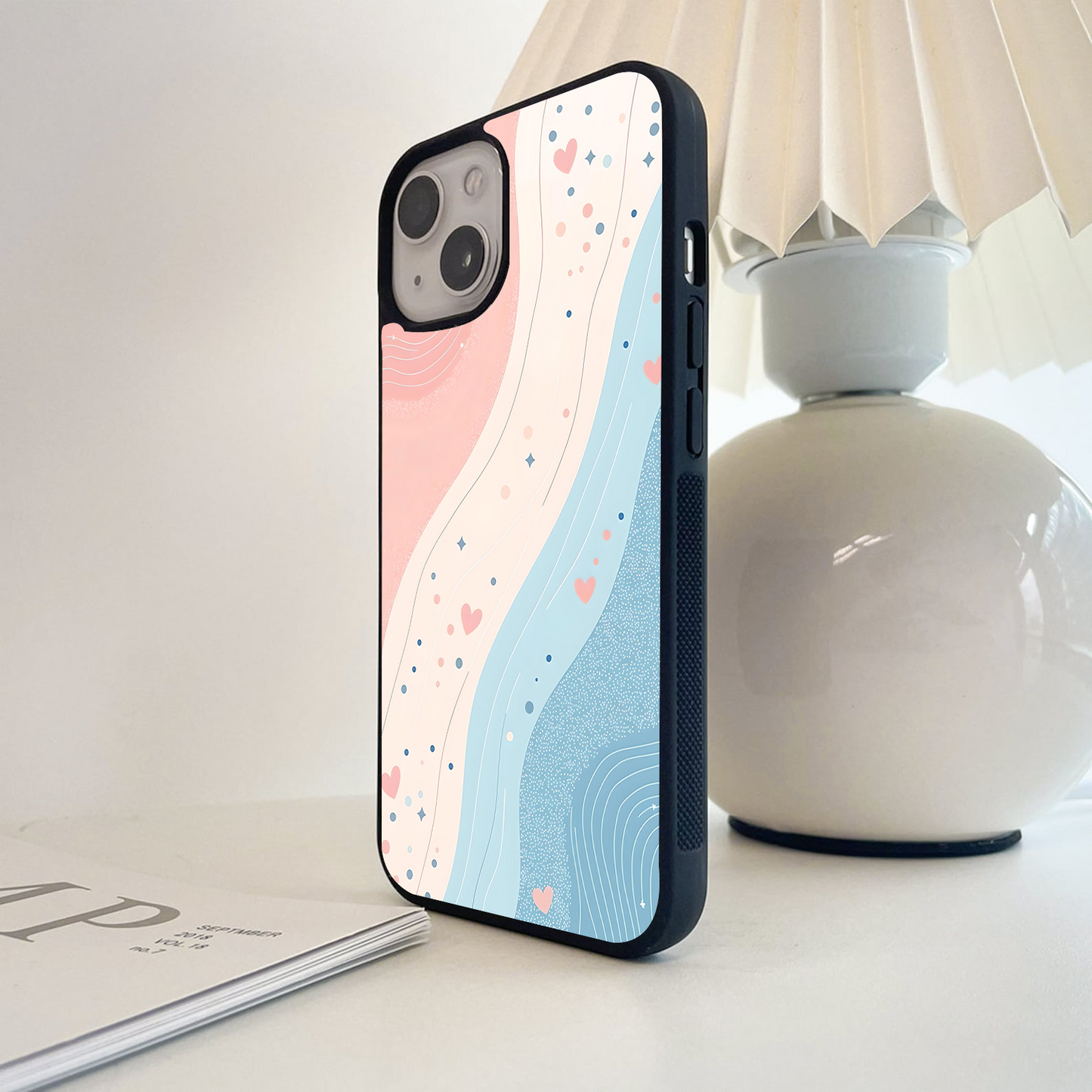 Heartline Pastel Mix Glass Case