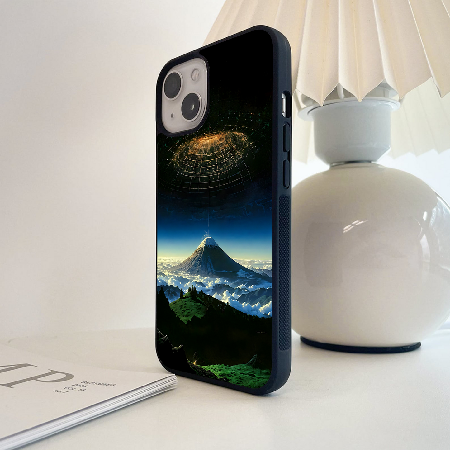 Cosmic Mountain Portal Glass Case