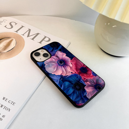 Flower Paper Art Pattern Glass Case