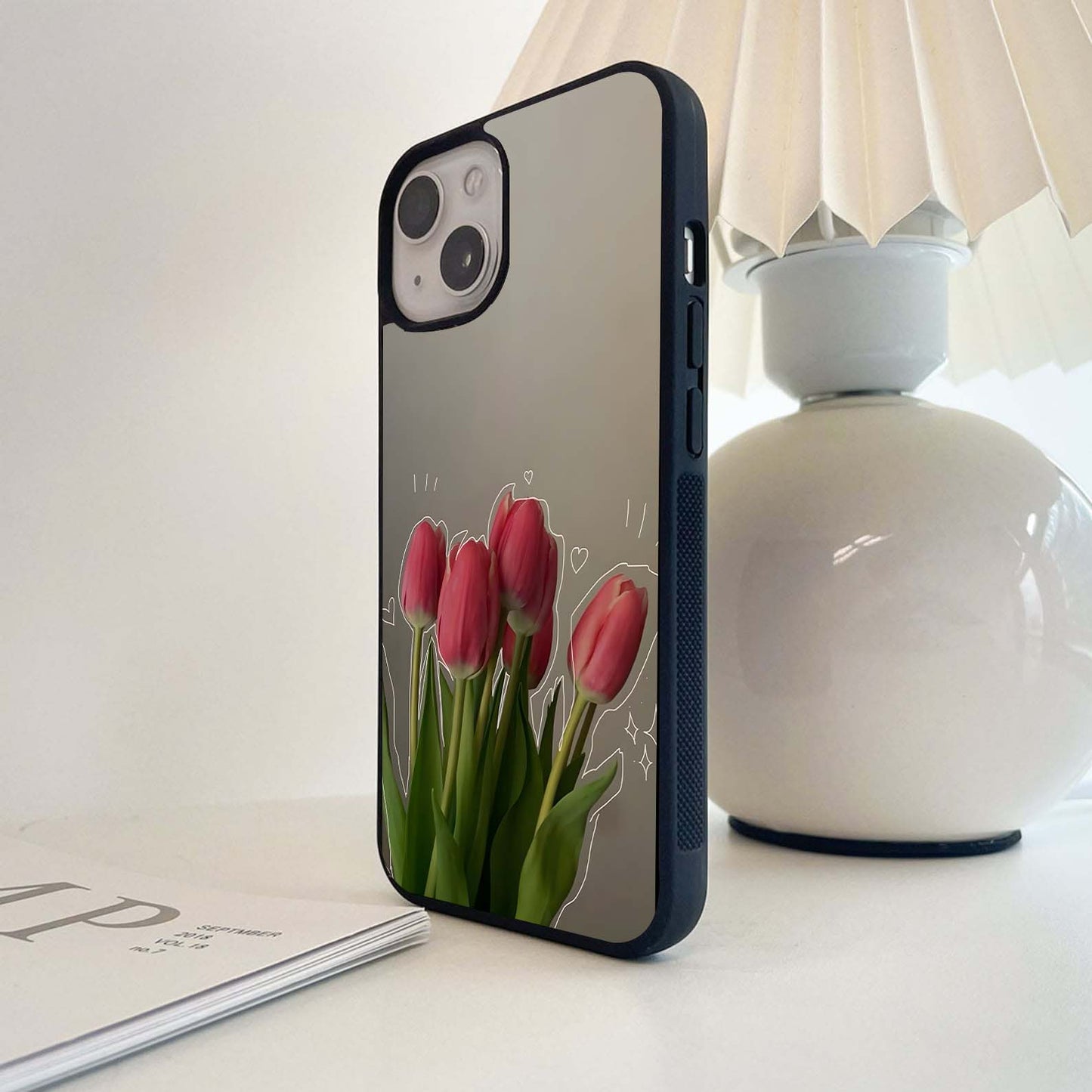 Tulip Heart Magic Glass Case