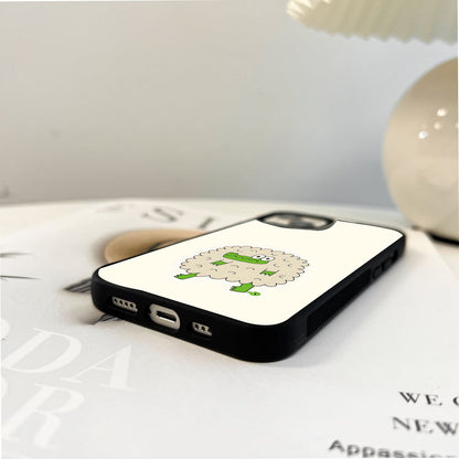 Croc Sheep Vibe Glass Case