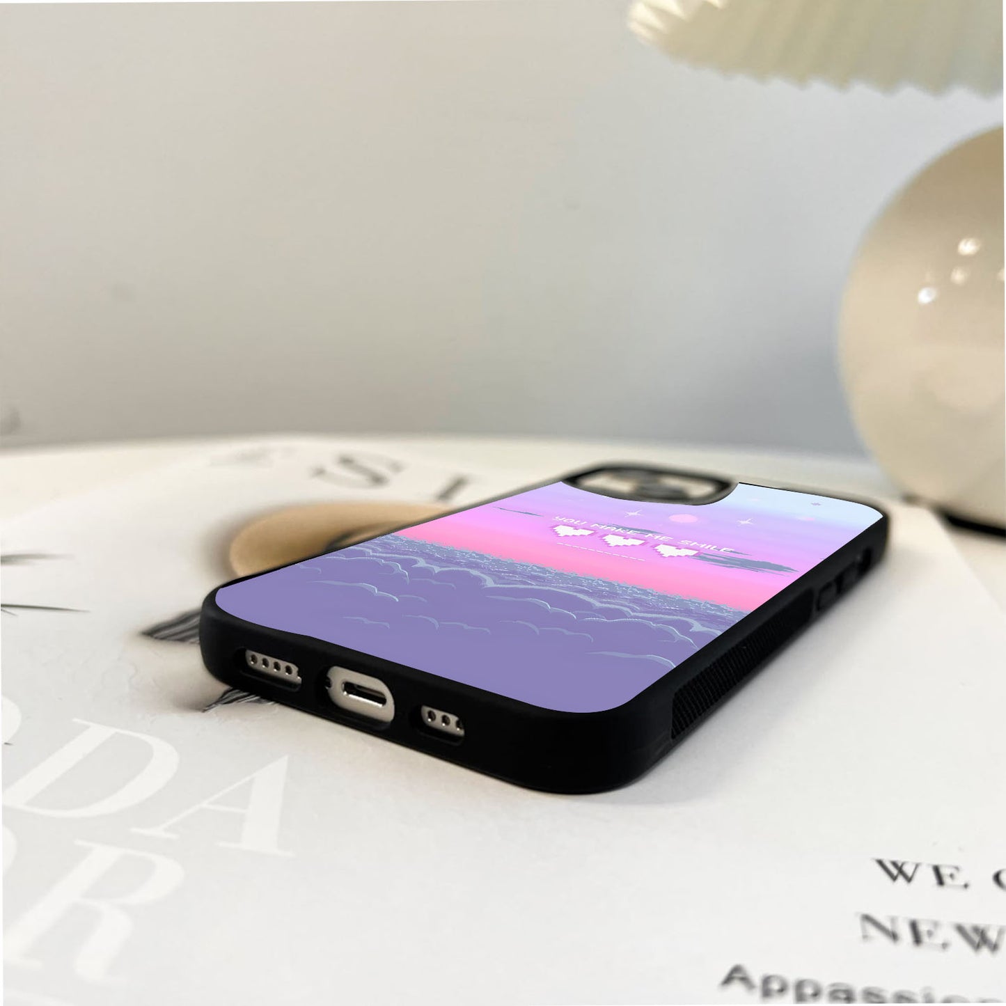 Pixel Aesthetic Glass Case