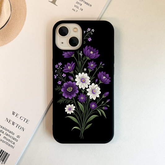 Dark Flowers Shades Glass Case