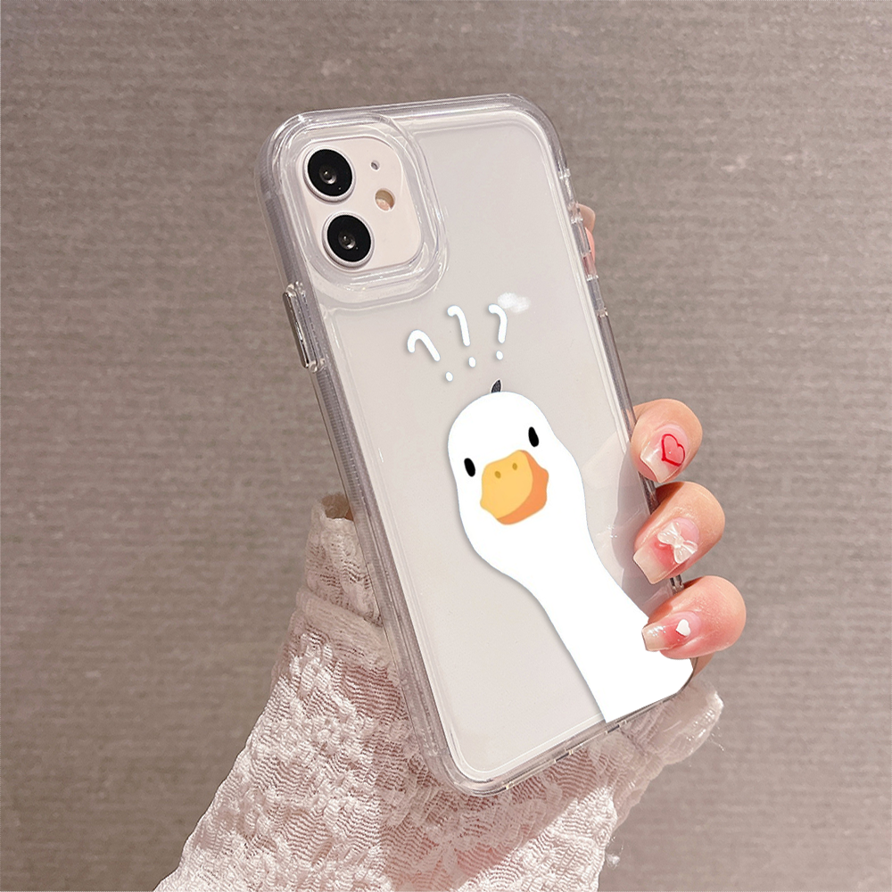 Curious Quack Mood Clear Silicon Cover