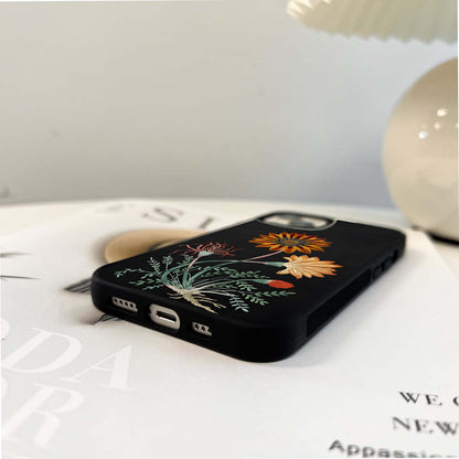 Golden Petal Radiance Glass Case