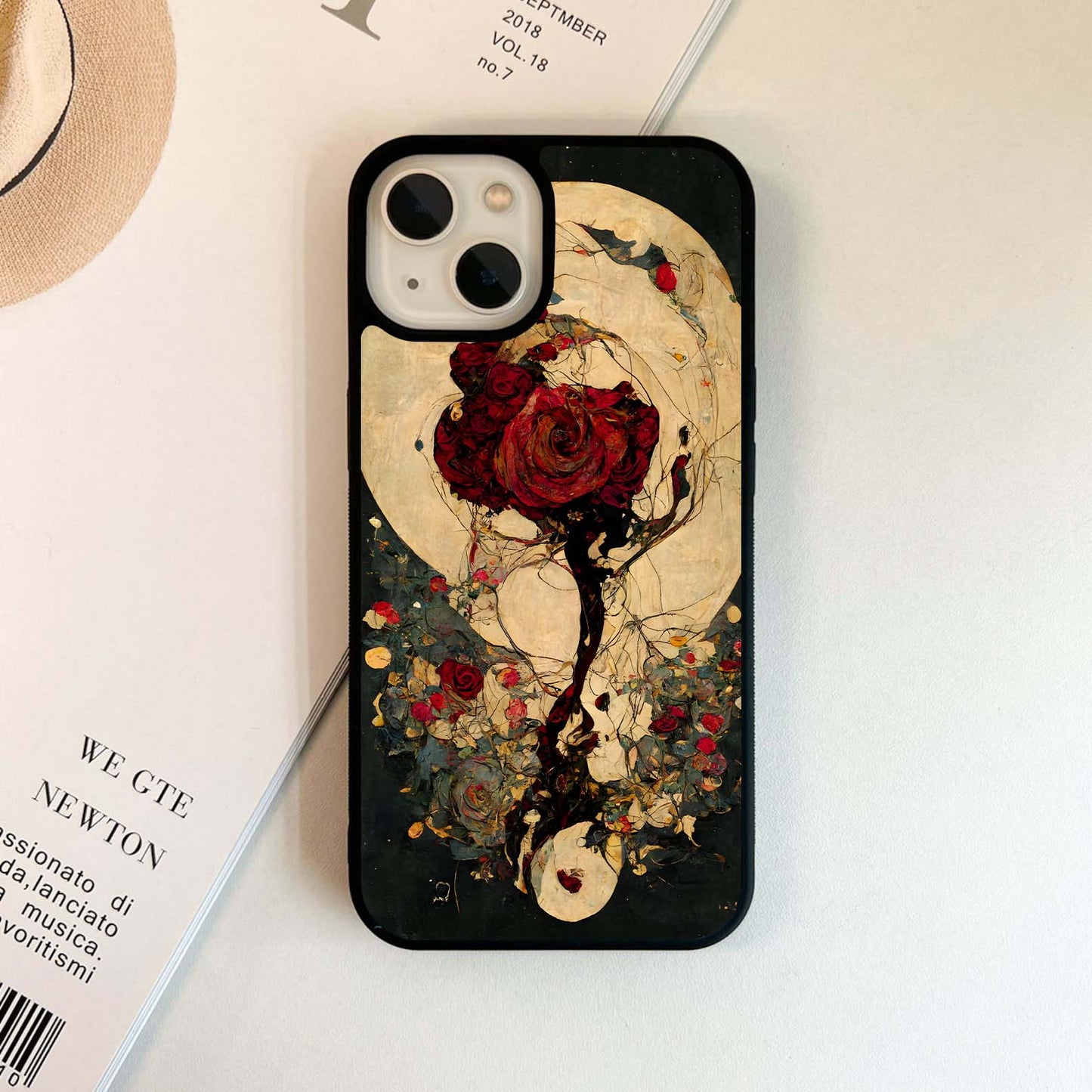 Twilight Rose Spell Glass Case