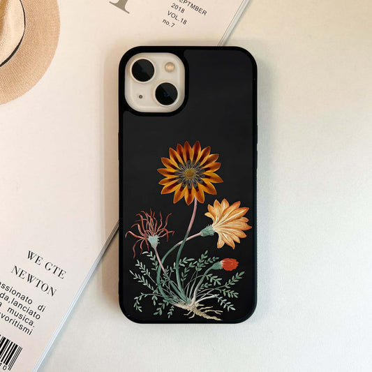 Golden Petal Radiance Glass Case