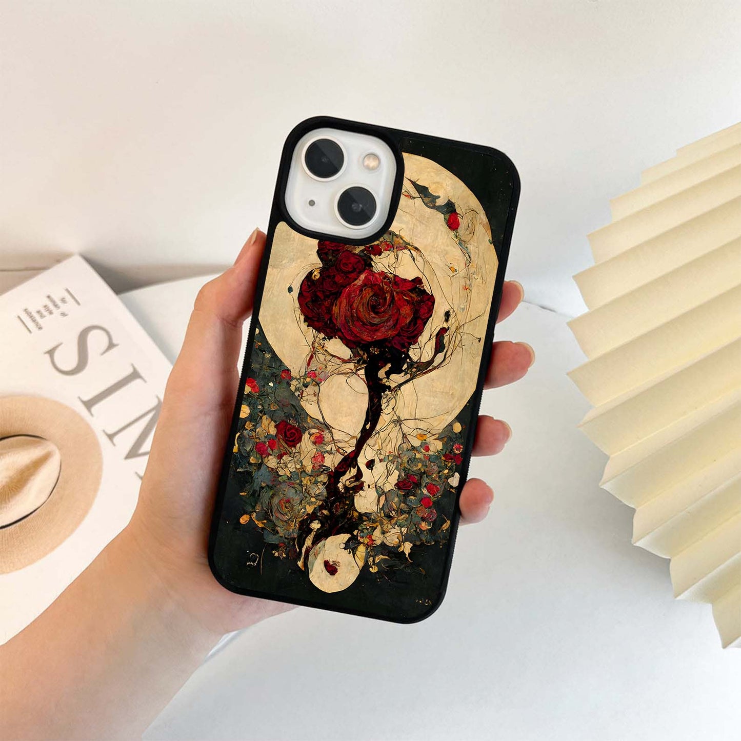 Twilight Rose Spell Glass Case