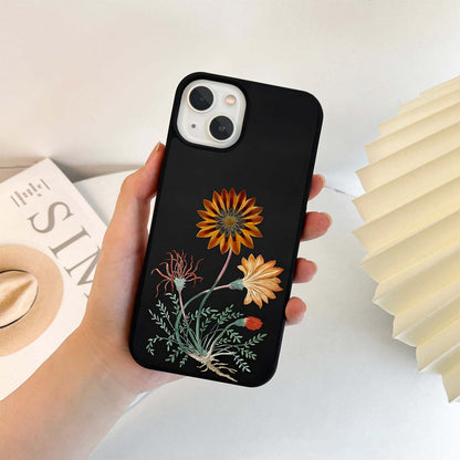 Golden Petal Radiance Glass Case