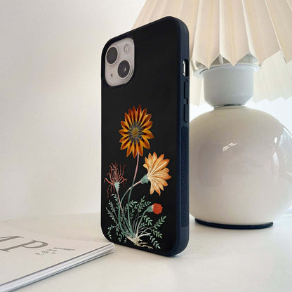 Golden Petal Radiance Glass Case