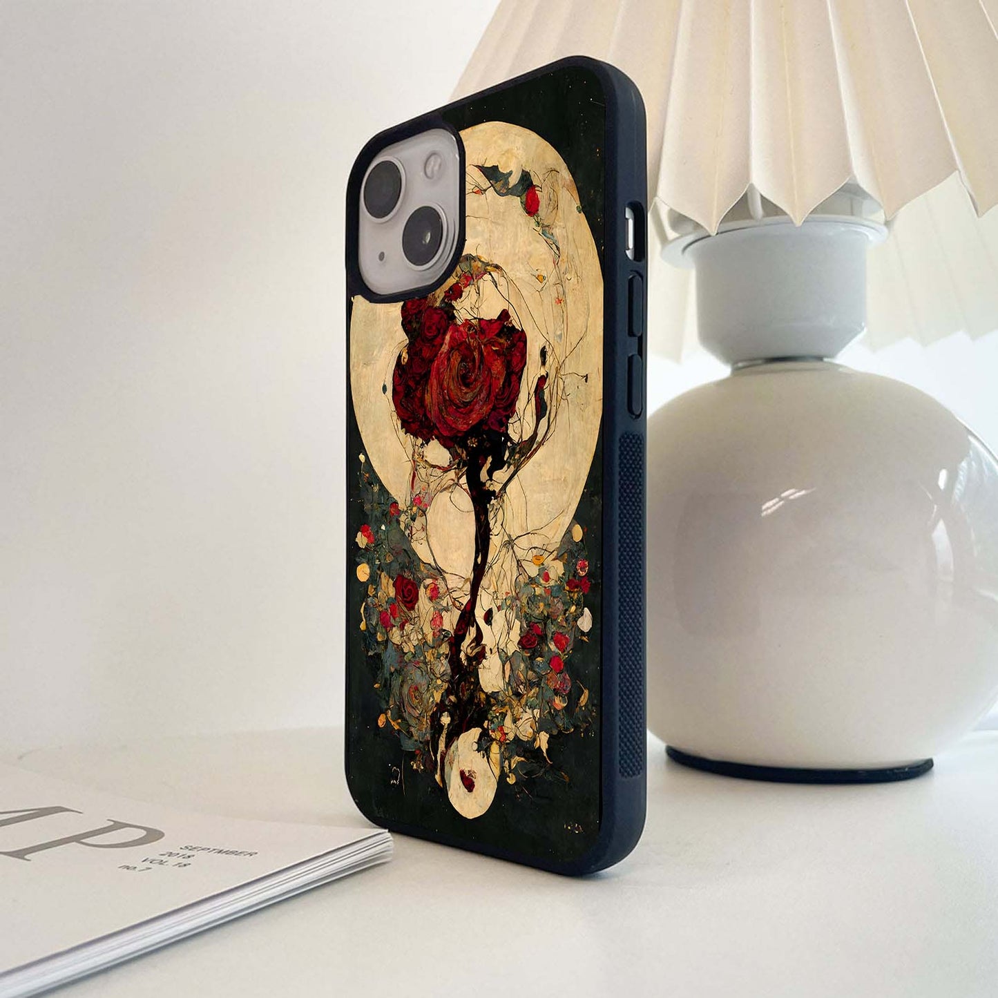 Twilight Rose Spell Glass Case