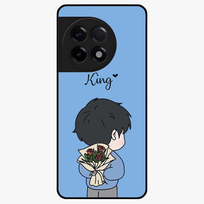 Love in My Hands Custom Name Glass Case for OnePlus 11R |1+11R