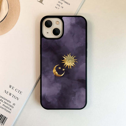 Golden Cosmic Harmony Glass Case