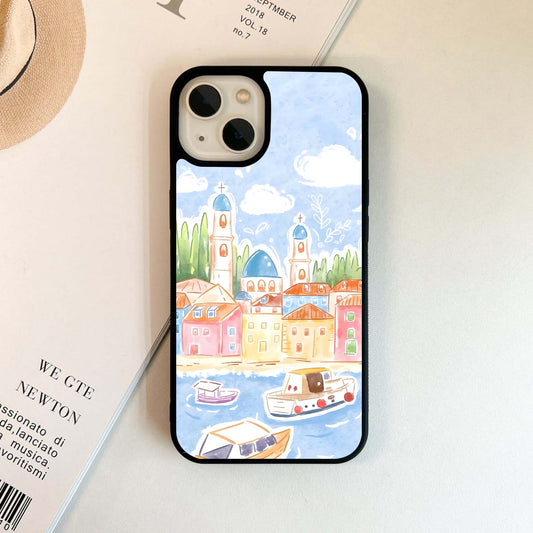 Pastel Coastal Charm Glass Case