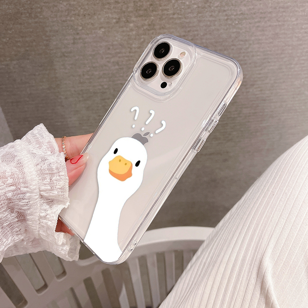Curious Quack Mood Clear Silicon Cover