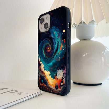 Galactic Vortex Fire Glass Case