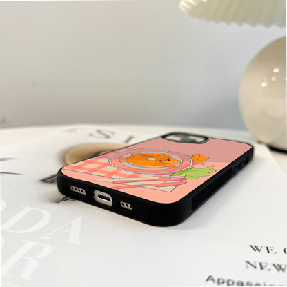 Butter Bear Hug  Glass Case