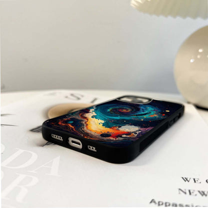 Galactic Vortex Fire Glass Case