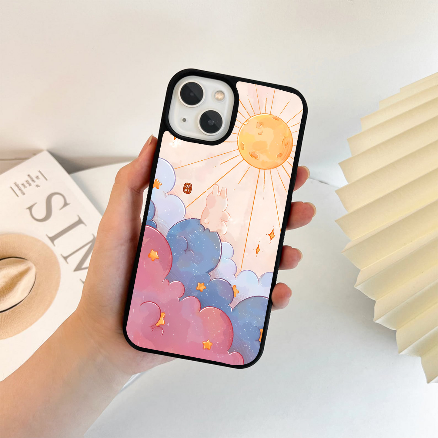 Sunrise Bunny Bliss Glass Case