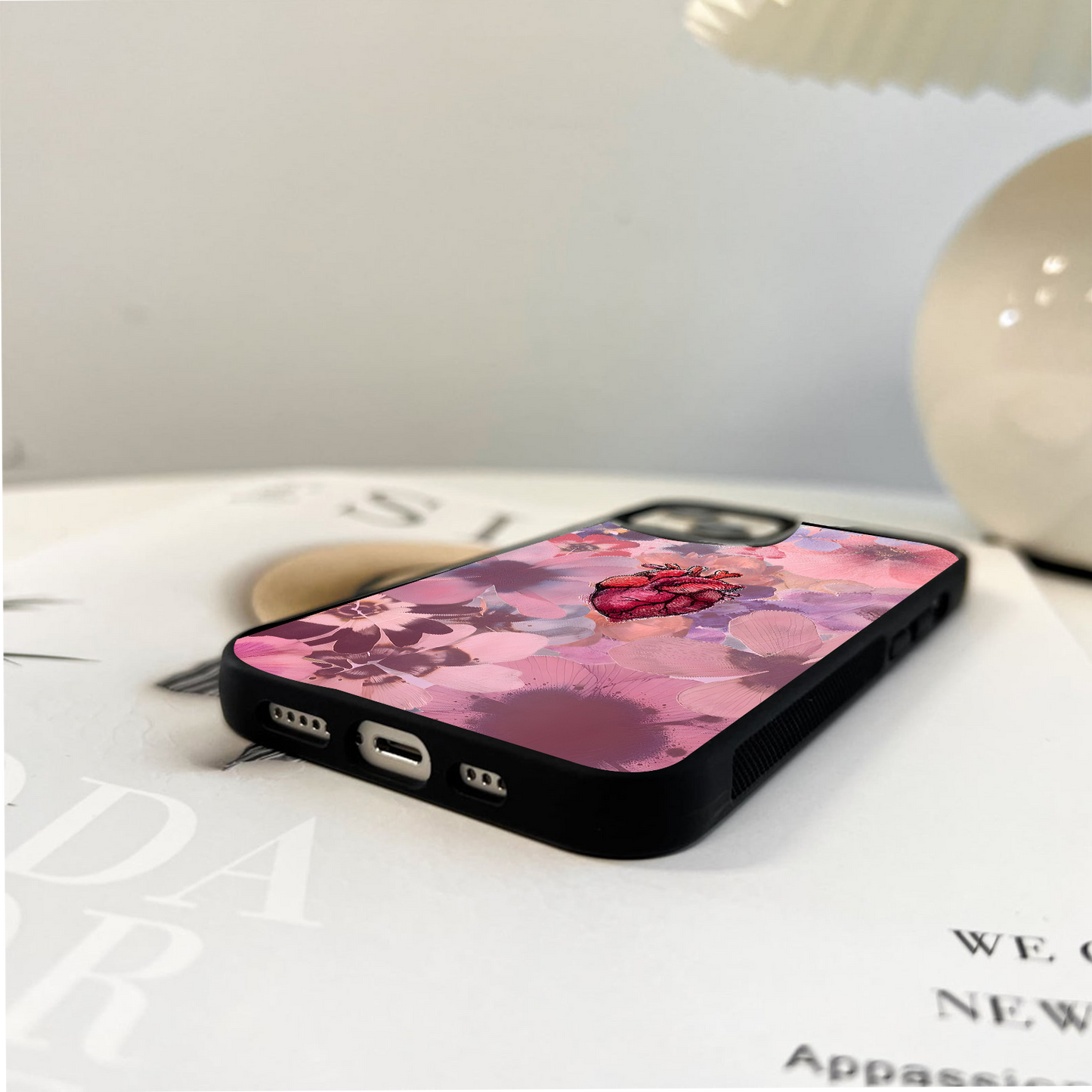 Heart In Bloom Glass Case