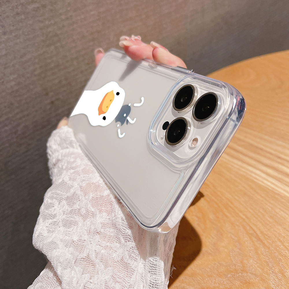 Curious Quack Mood Clear Silicon Cover