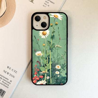 Floral Bookmark Art Glass Case