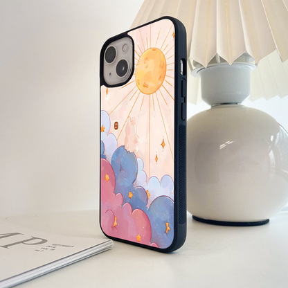 Sunrise Bunny Bliss Glass Case