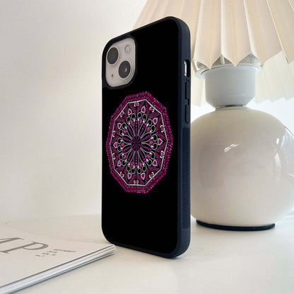 Graceful Organic Mandala Glass Case