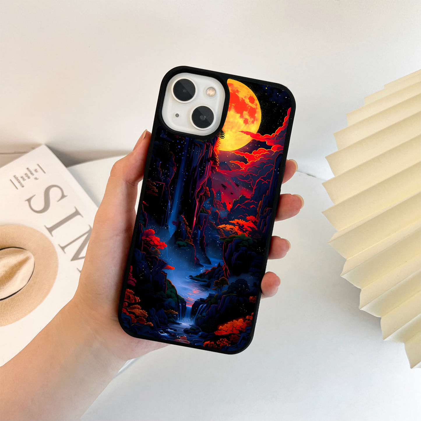 Crimson Moon Valley Glass Case