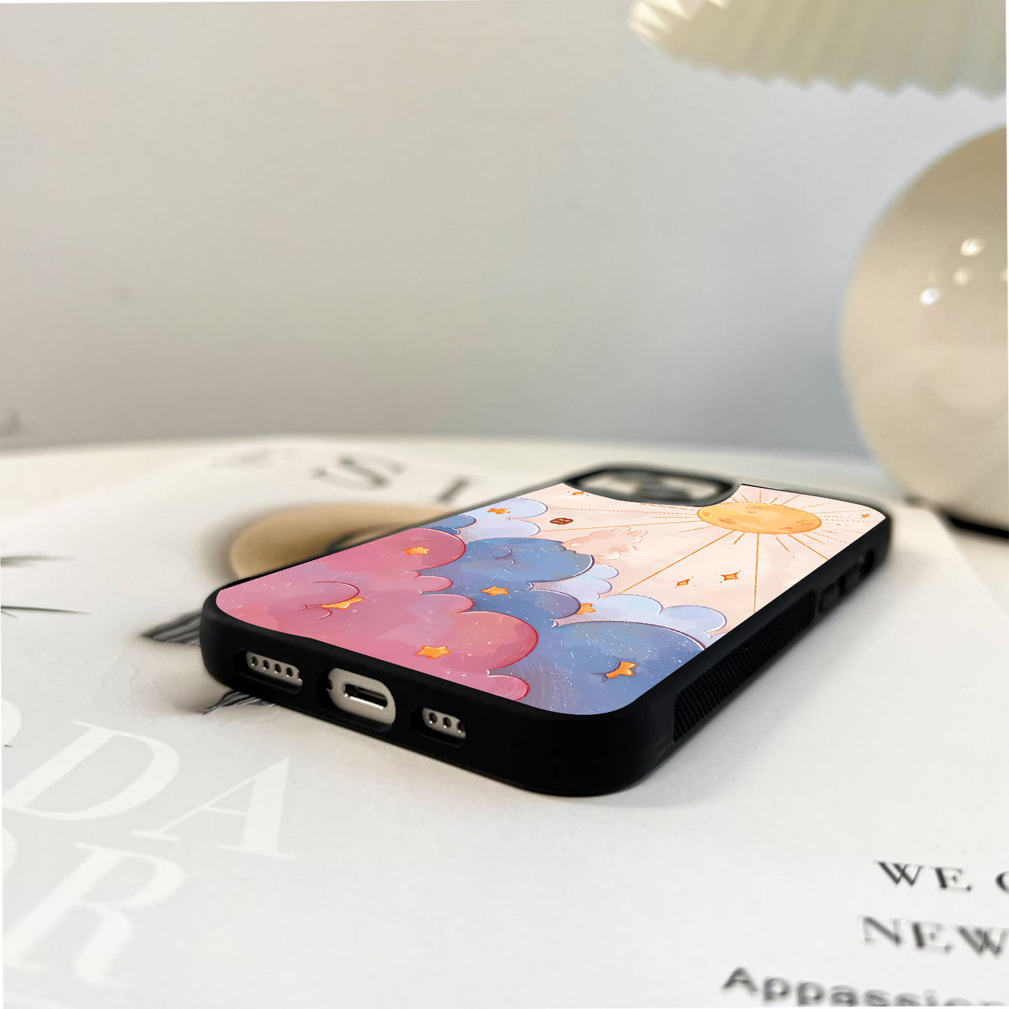 Sunrise Bunny Bliss Glass Case