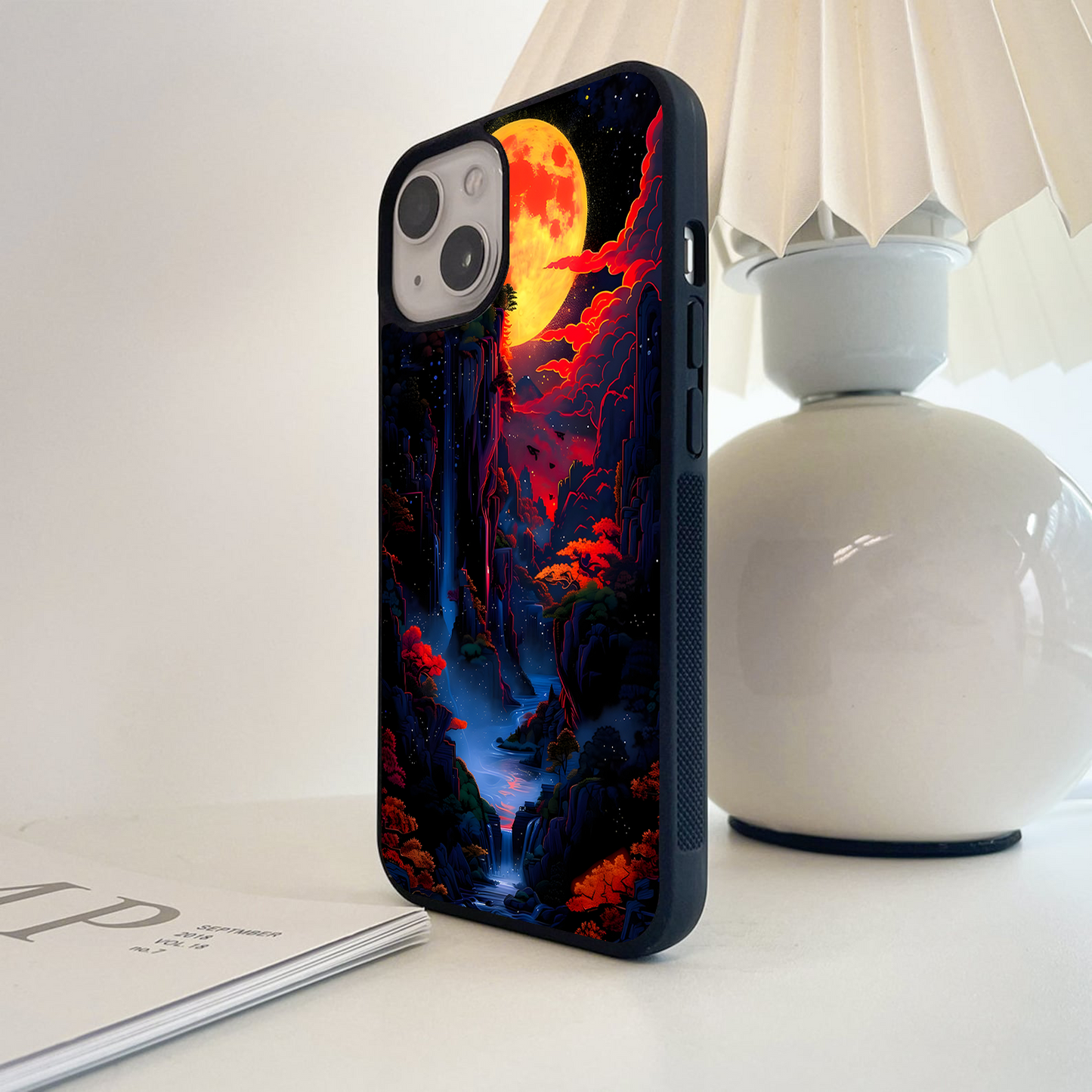 Crimson Moon Valley Glass Case