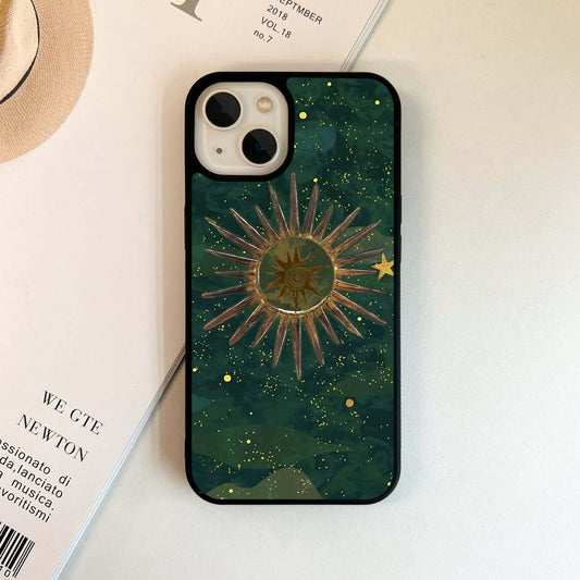 Green Cosmic Radiance Glass Case