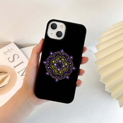 Gemstone Mandala Glass Case