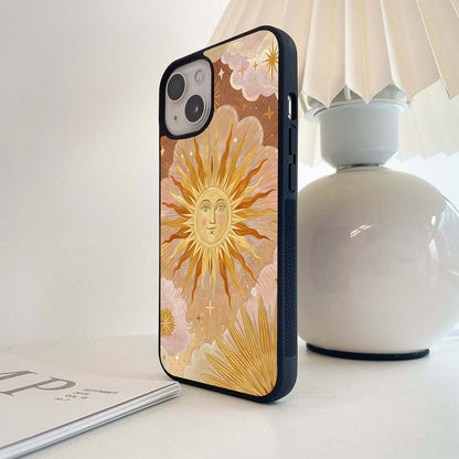 Golden Radiance Sky Glass Case