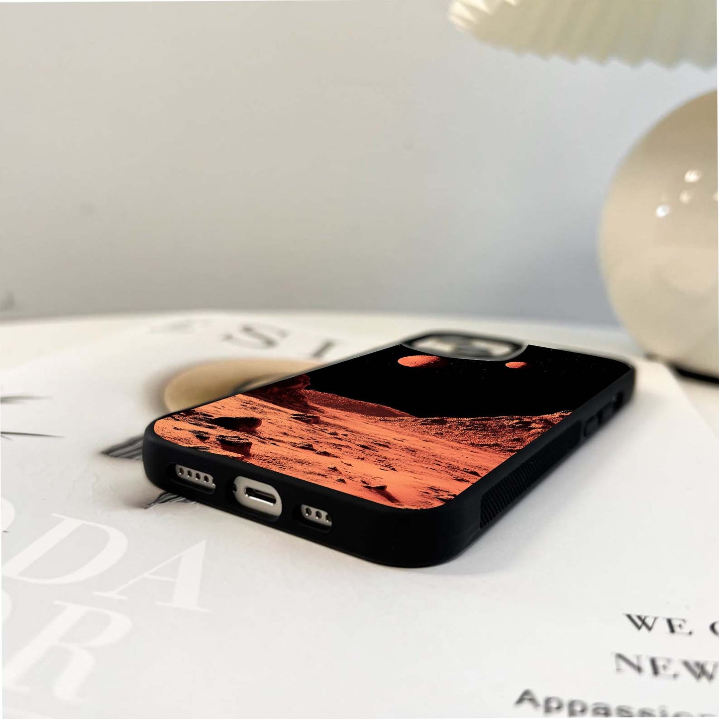 Crimson Dune Horizons Glass Case