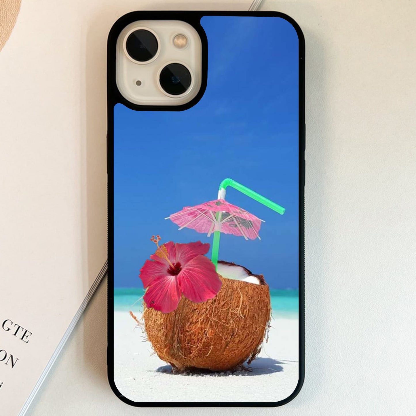 Coconut Beach Escape Glass Case