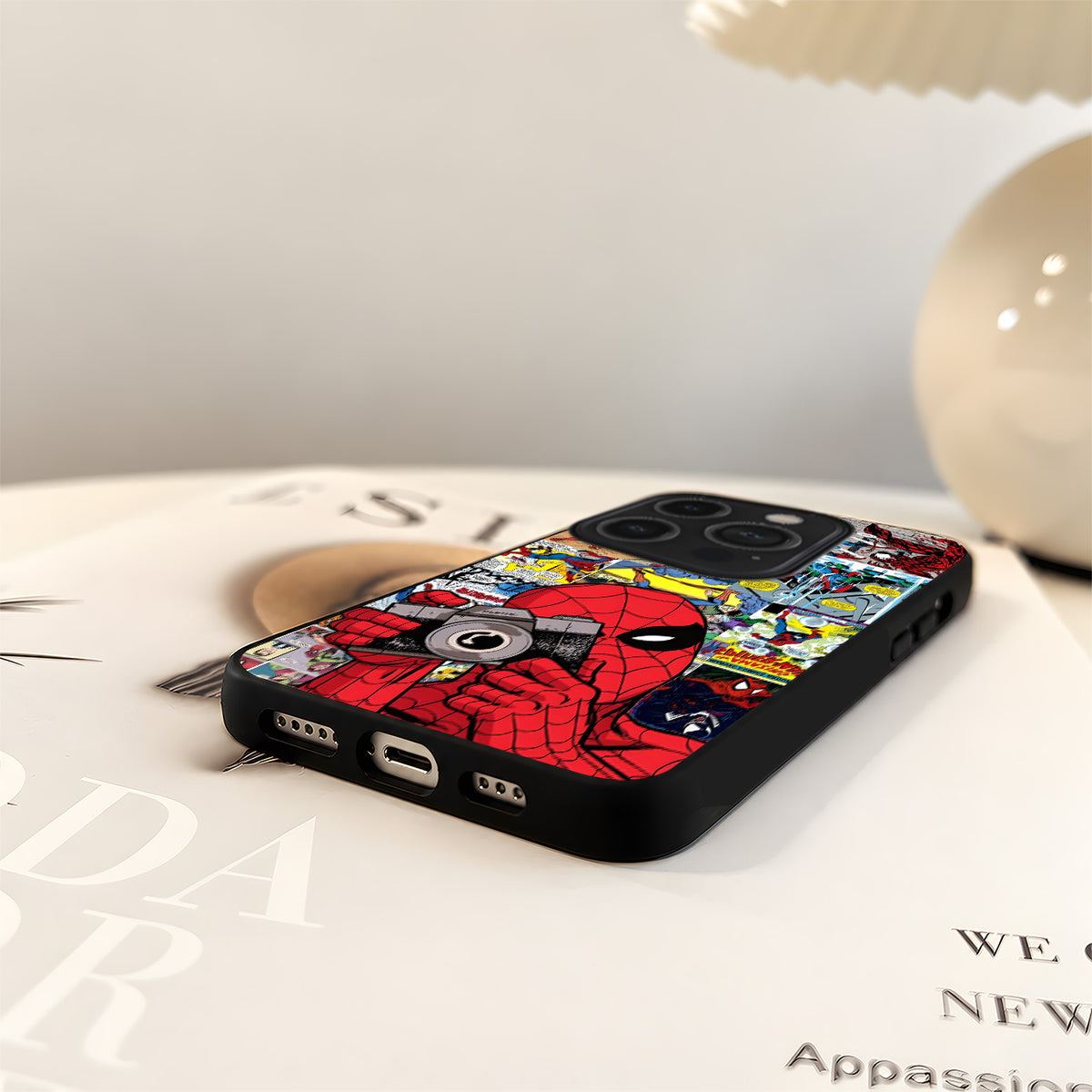 Spider Comic Chaos Glass Case